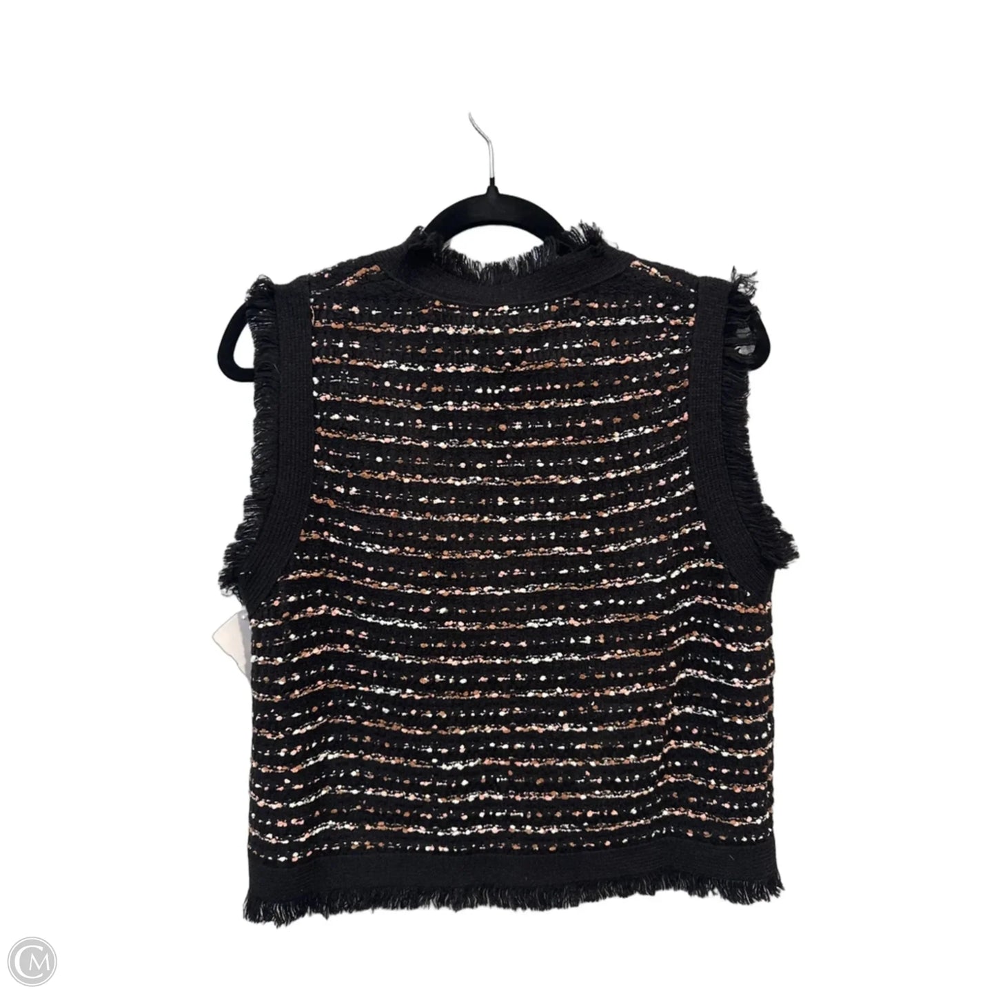 Vest Sweater By Laundry In Black, Size: M