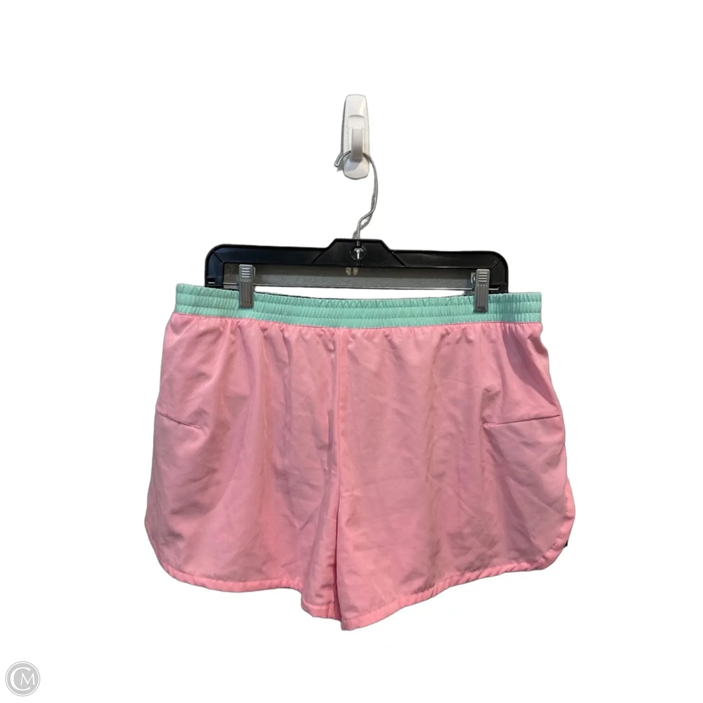 Athletic Shorts By Clothes Mentor In Green & Pink, Size: Xl