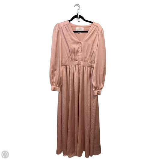 Dress Casual Maxi By Clothes Mentor In Pink, Size: 6