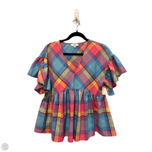 Top Short Sleeve By Entro In Multi-colored, Size: S