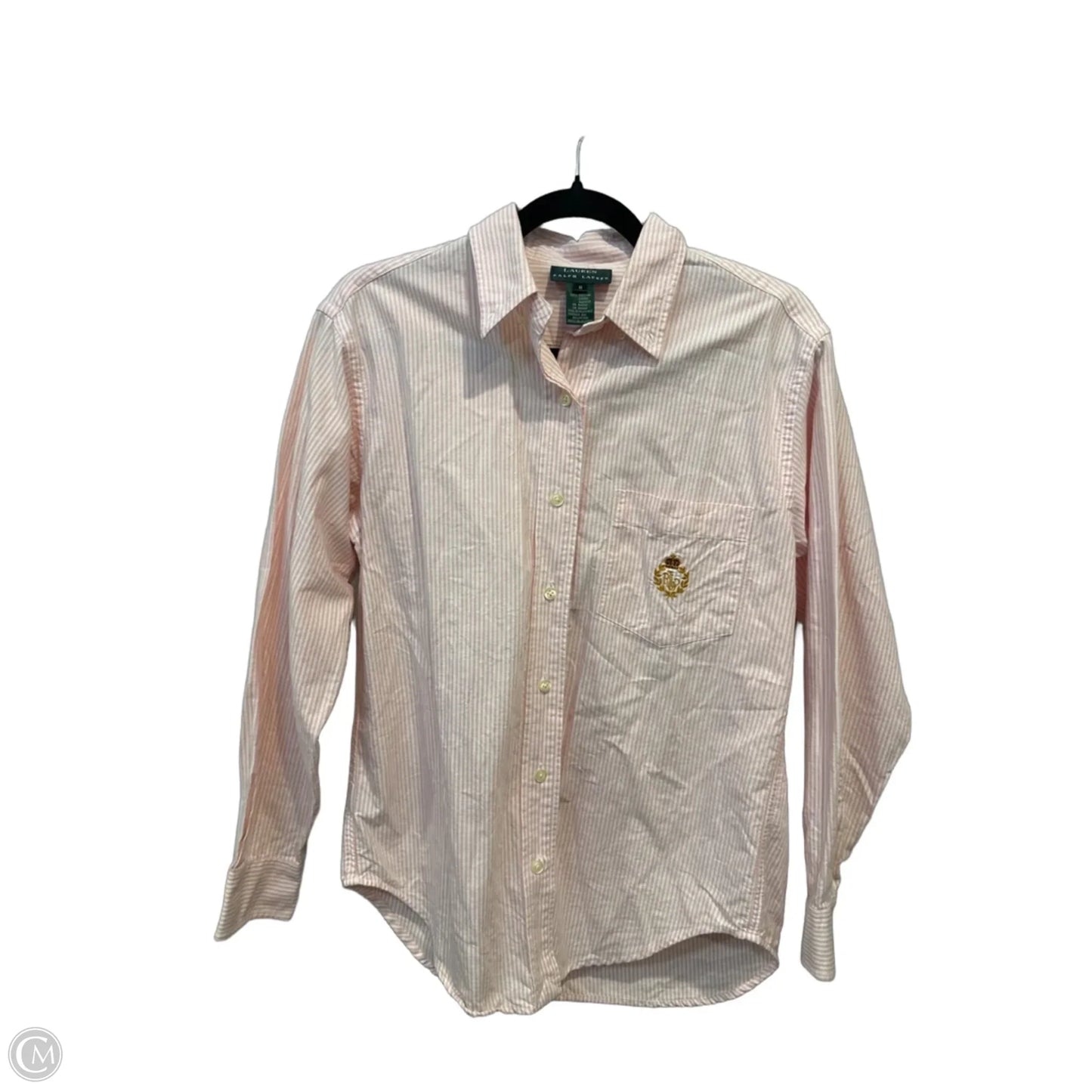 Top Long Sleeve By Lauren By Ralph Lauren In Striped Pattern, Size: 8