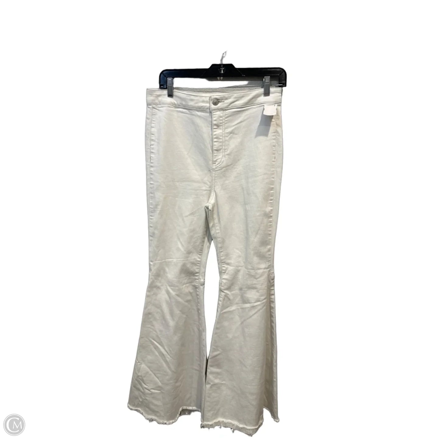 Jeans Flared By We The Free In White Denim, Size: 8