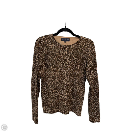 Top Long Sleeve By Jones New York In Leopard Print, Size: M