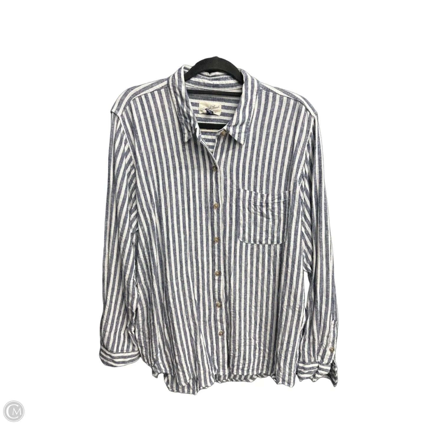 Top Long Sleeve By Universal Thread In Striped Pattern, Size: Xl