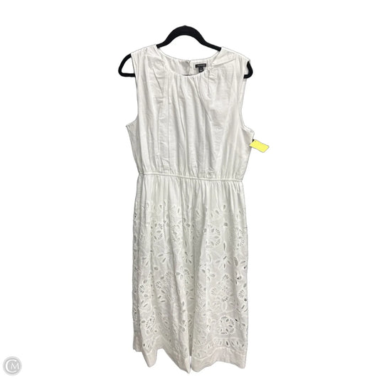Dress Casual Maxi By Ann Taylor In White, Size: 14