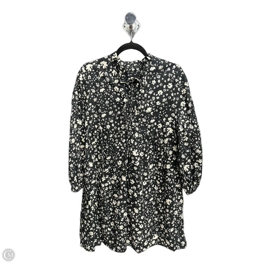 Dress Casual Midi By Who What Wear In Black & White, Size: M