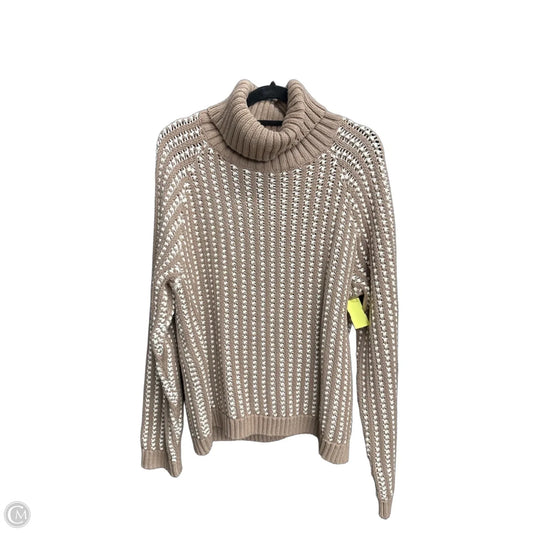Sweater By Haven In Brown & White, Size: L