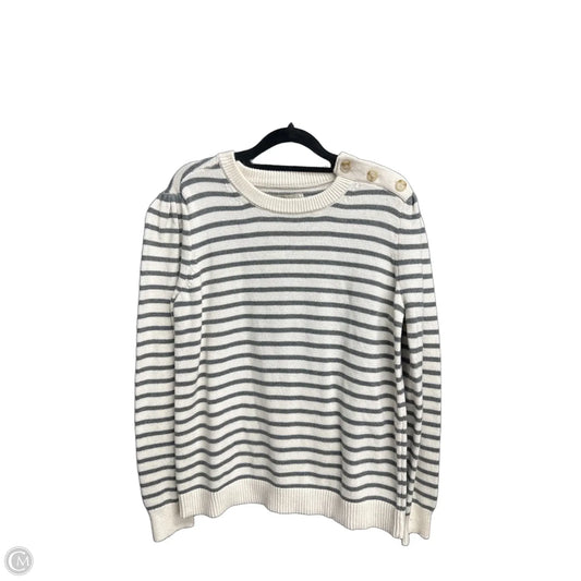 Sweater By Loft In Striped Pattern, Size: L