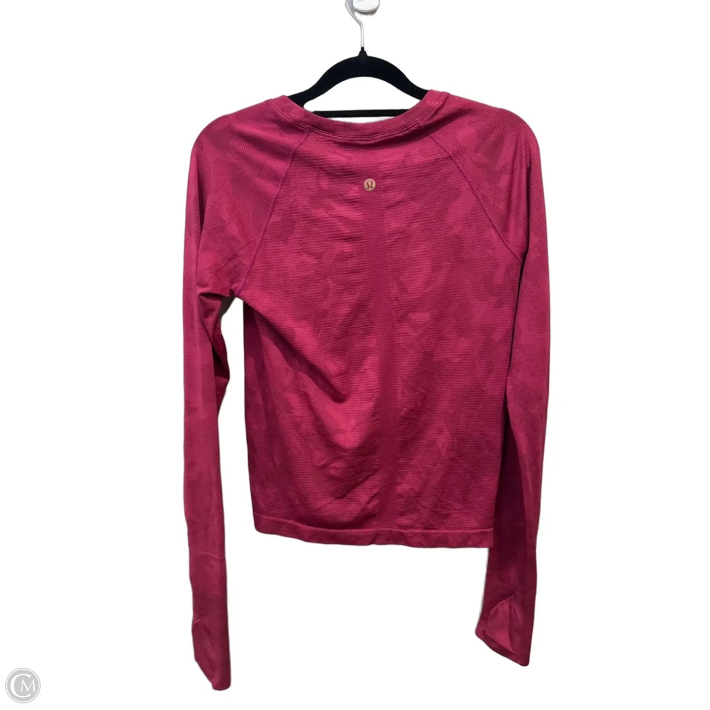 Athletic Top Long Sleeve Crewneck By Lululemon In Pink, Size: S