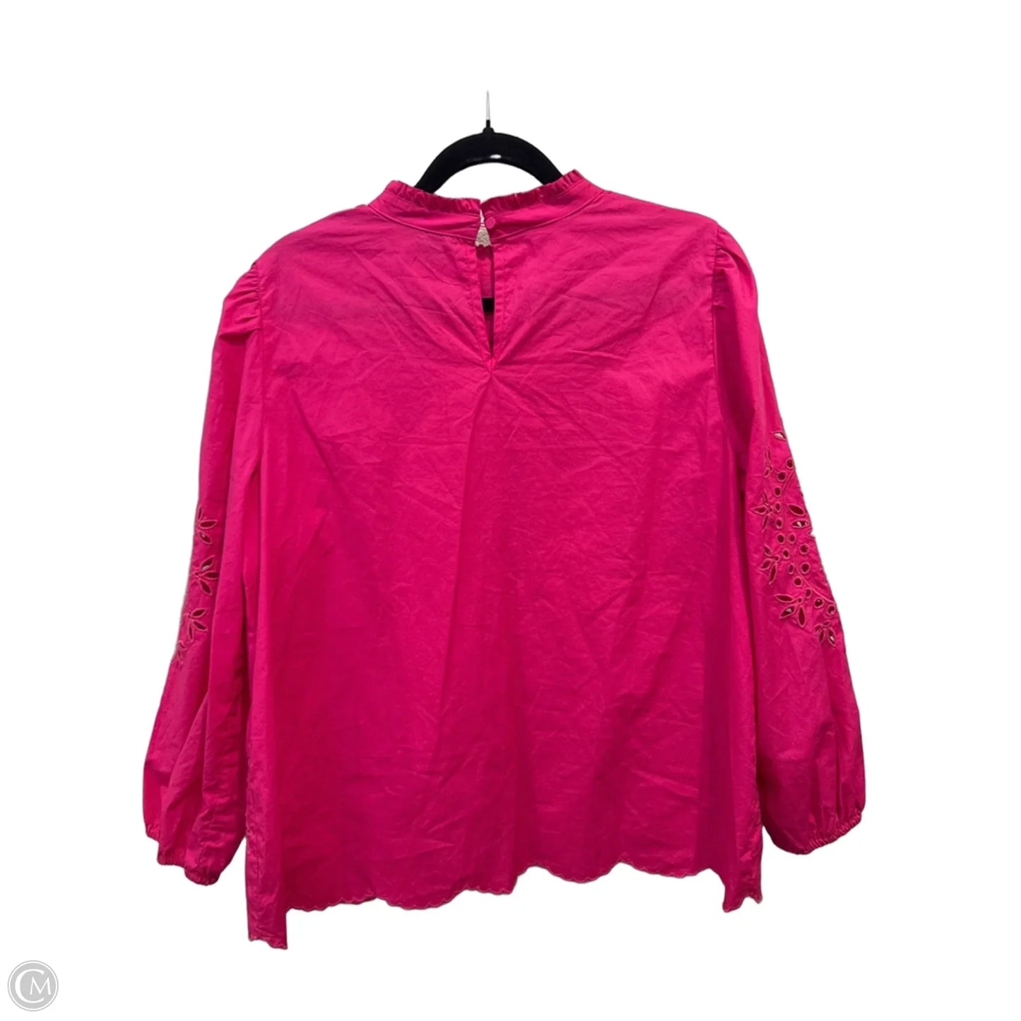 Blouse Long Sleeve By J. Crew In Pink, Size: M