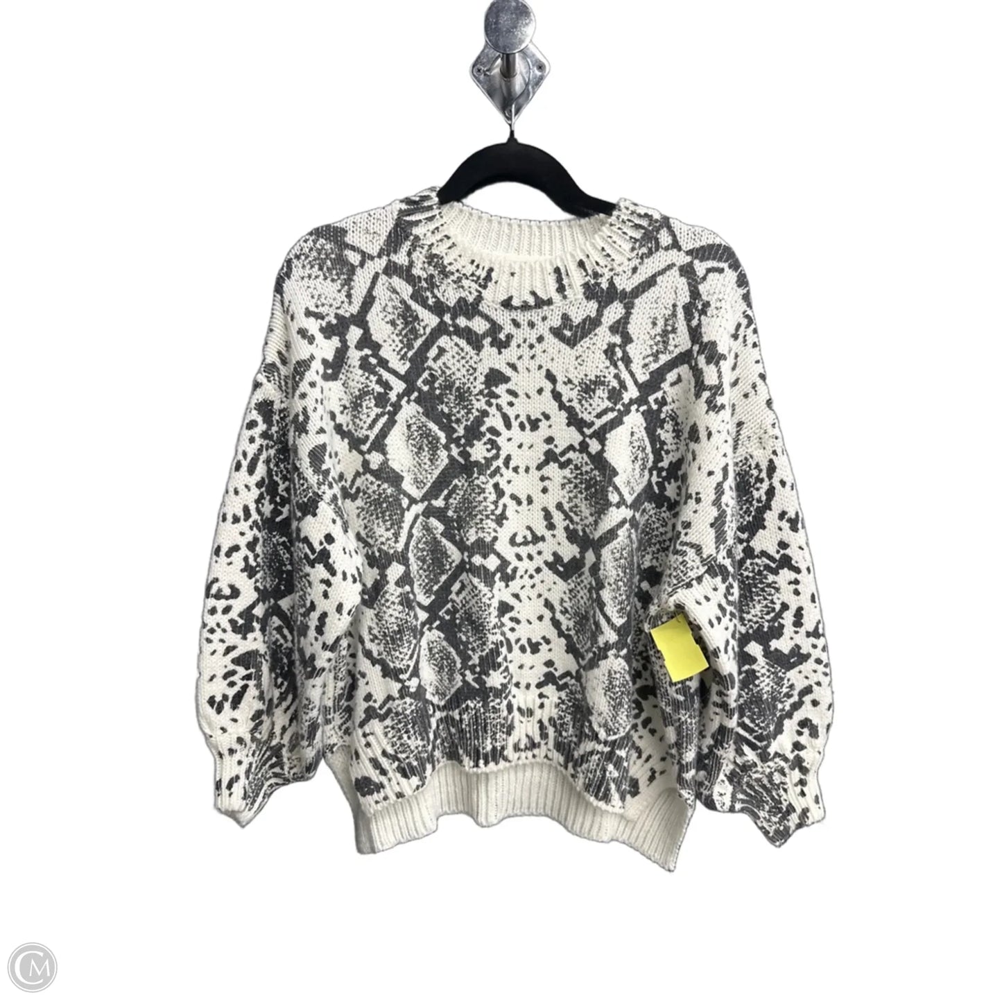 Sweater By Andthewhy In Black & White, Size: M