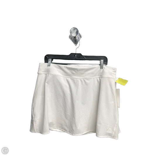 Athletic Skirt By Lululemon In White, Size: 14