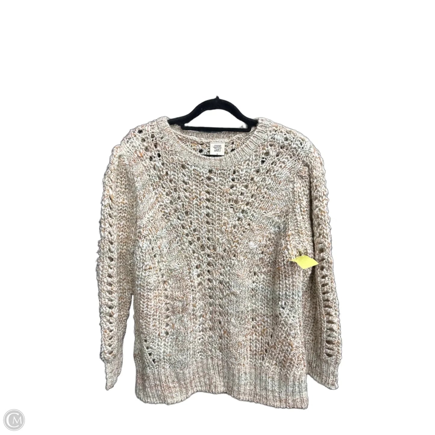 Sweater By Good Hart In Tan, Size: M