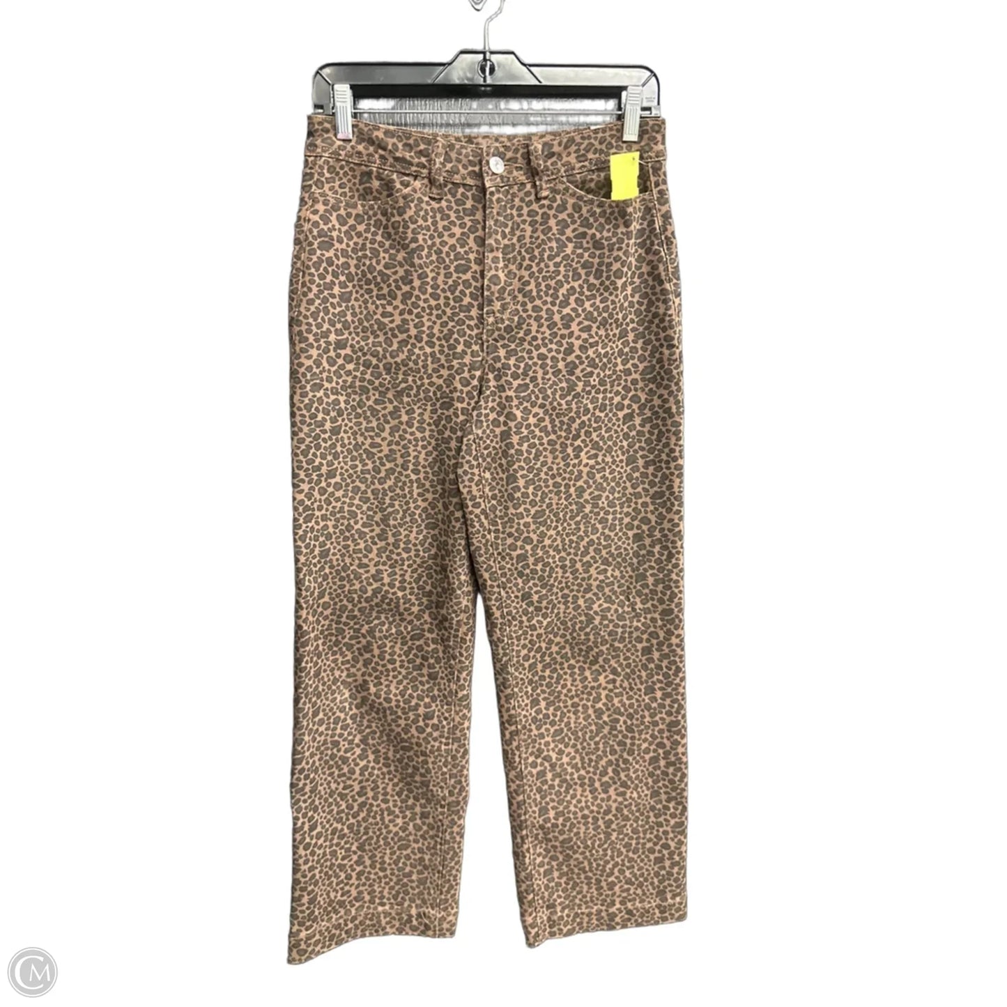 Jeans Wide Leg By Luvamia In Leopard Print, Size: S