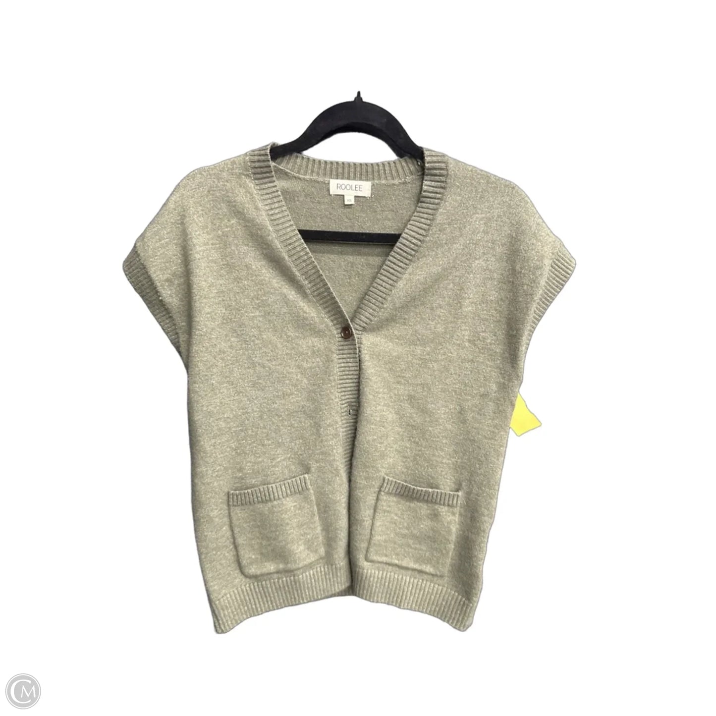 Vest Sweater By Roolee In Green, Size: Xs