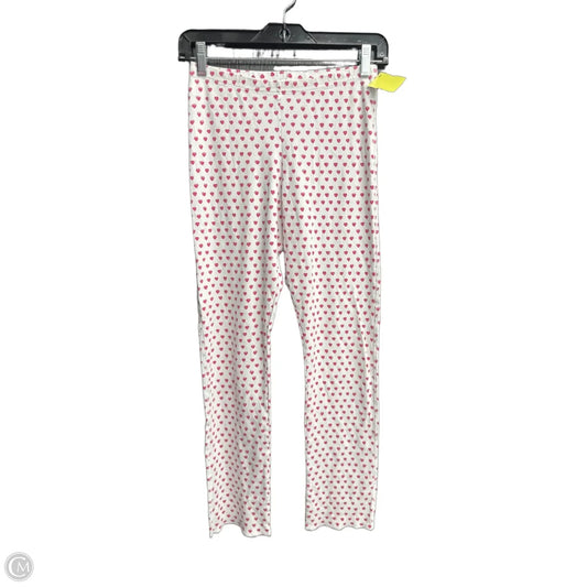 Pants Leggings By Roller Rabbit In Pink & White, Size: Xs