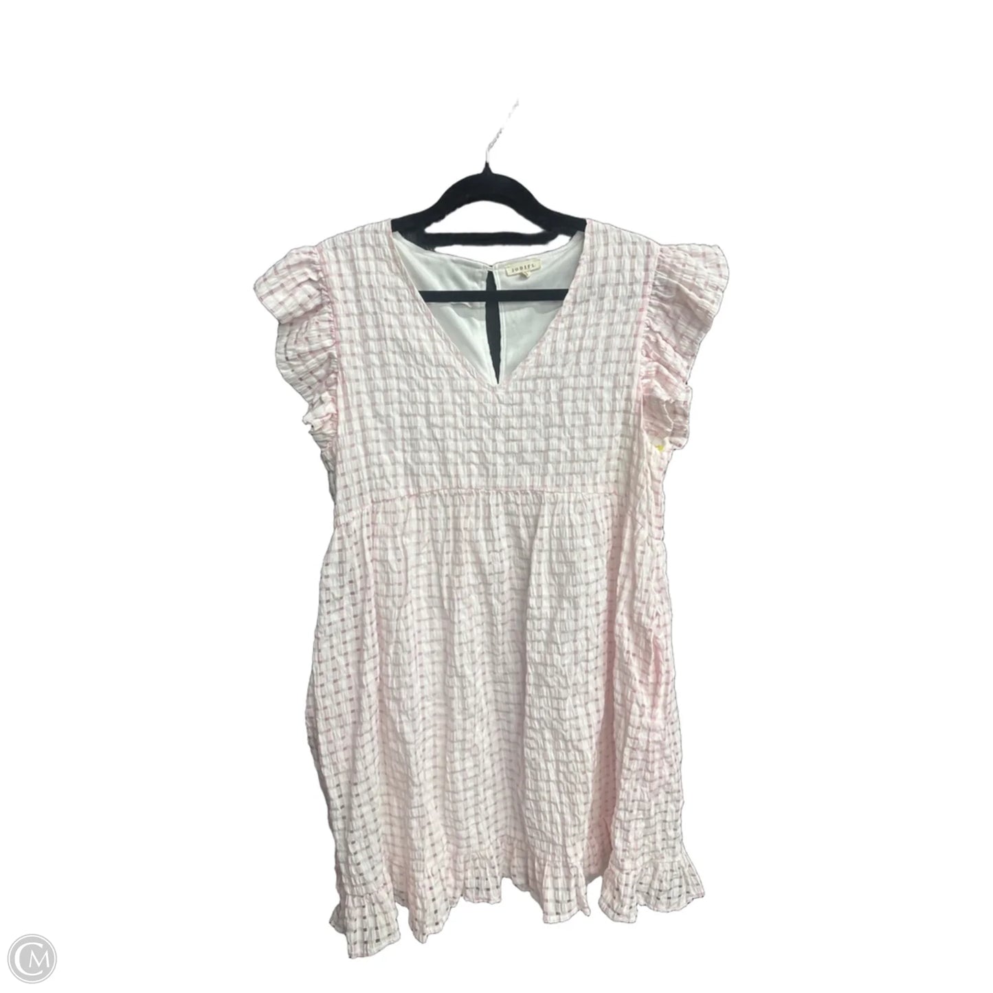 Dress Casual Midi By Jodifl In Pink & White, Size: M