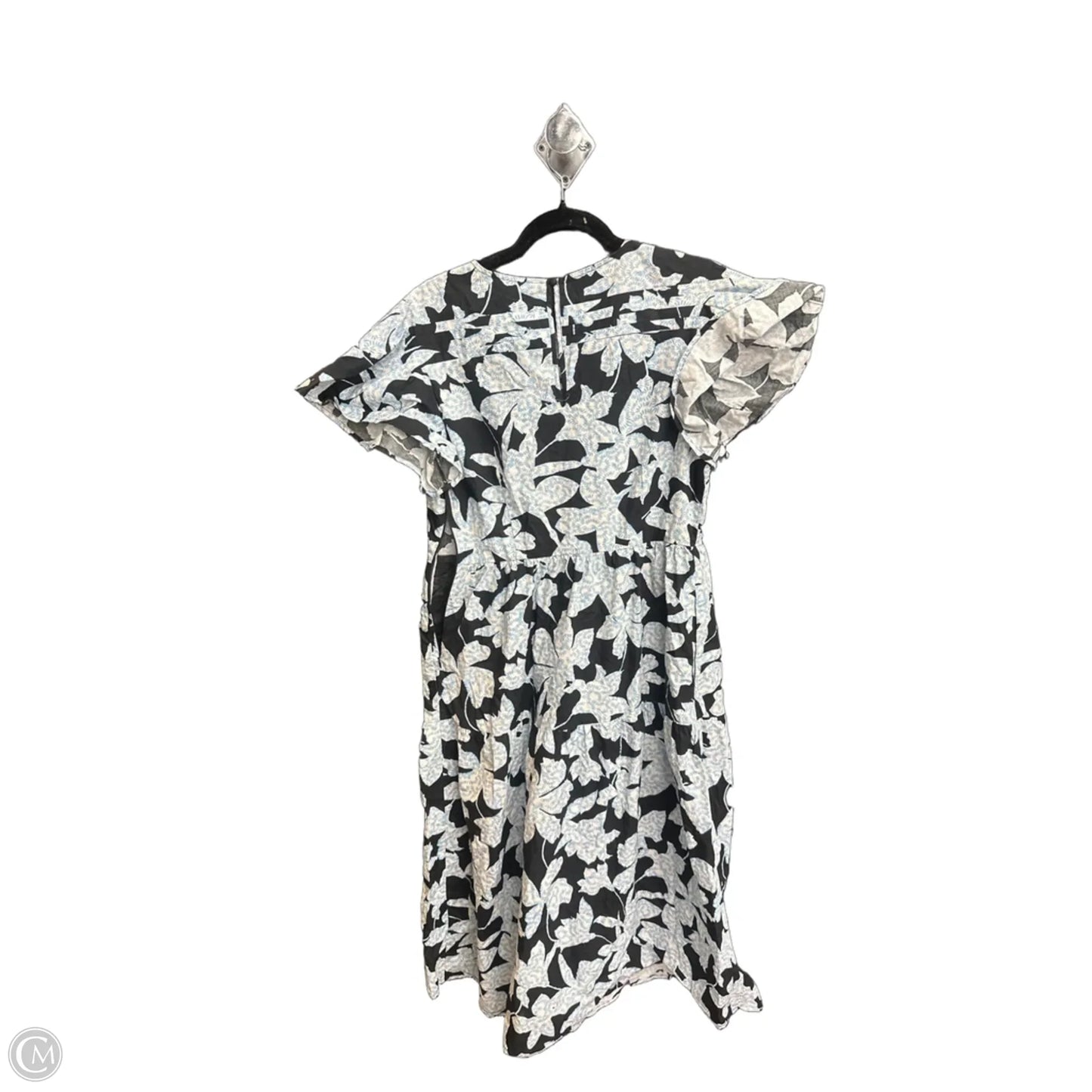 Dress Casual Midi By Who What Wear In Blue & White, Size: M