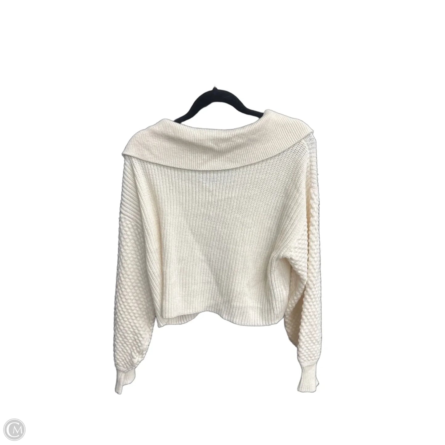 Sweater By Double Zero In Cream, Size: M