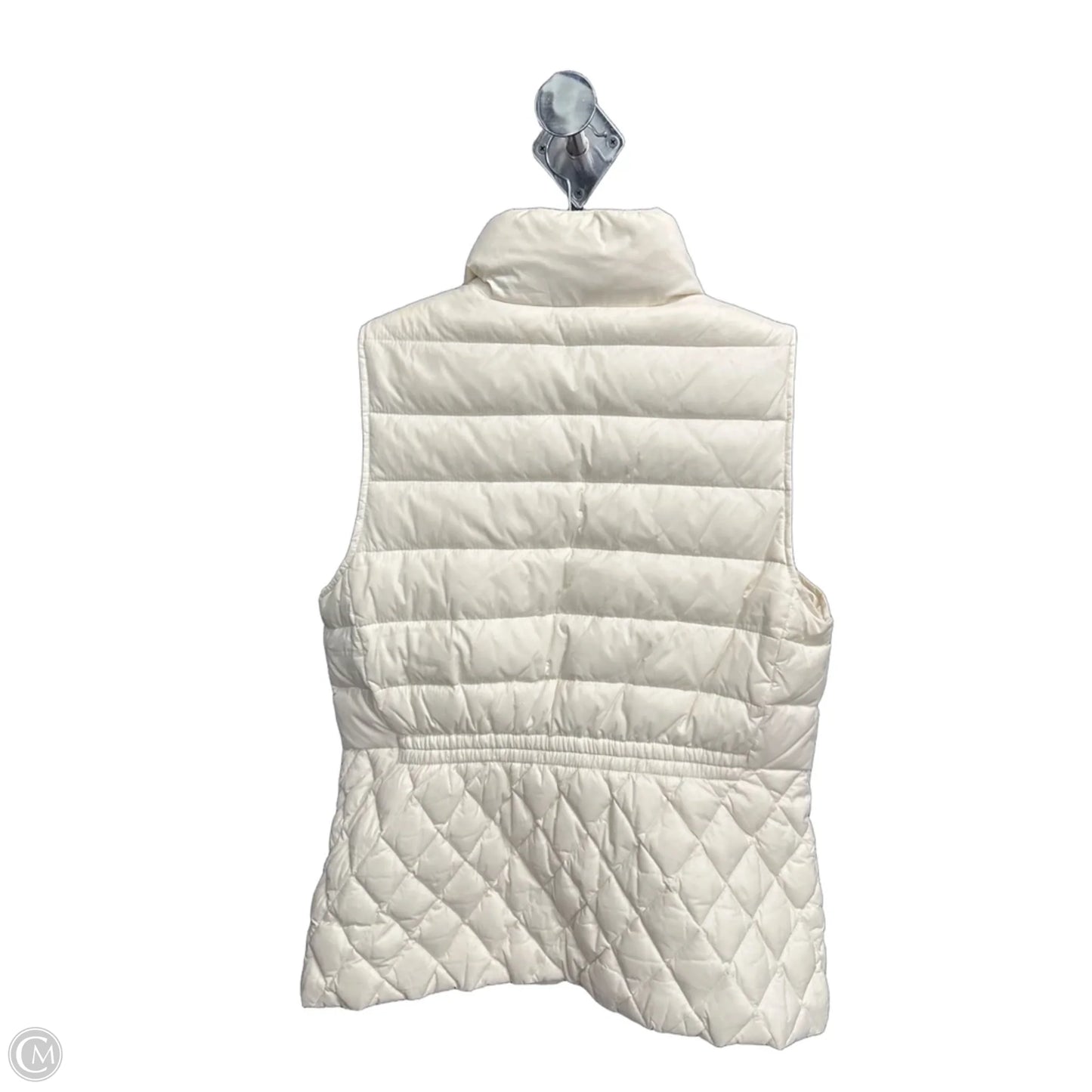 Vest Puffer & Quilted By Talbots In White, Size: S
