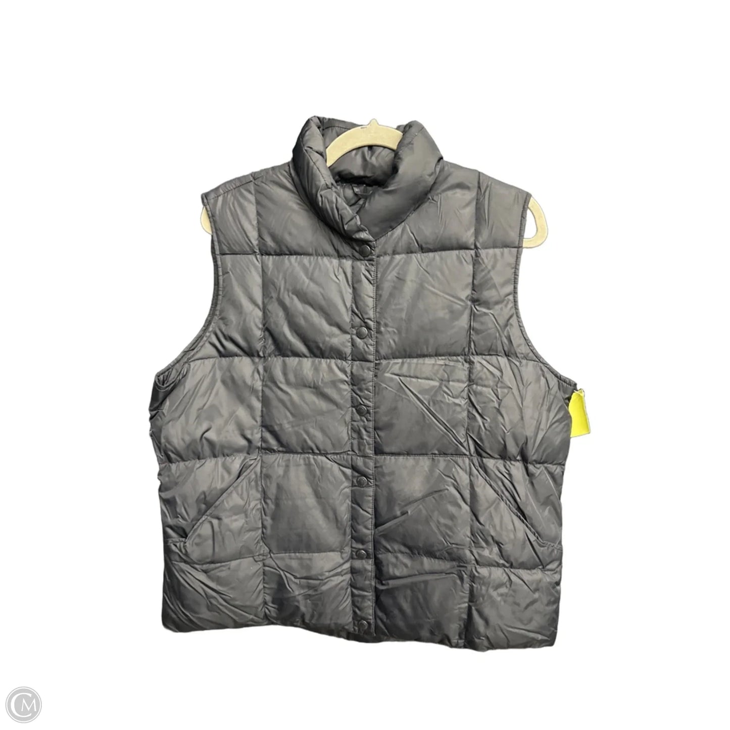 Vest Puffer & Quilted By Lands End In Black, Size: L