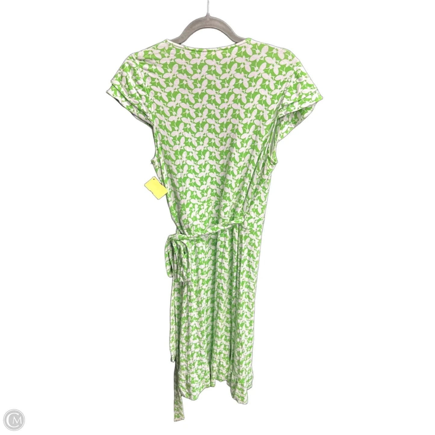 Dress Designer By Lilly Pulitzer In Green & White, Size: L