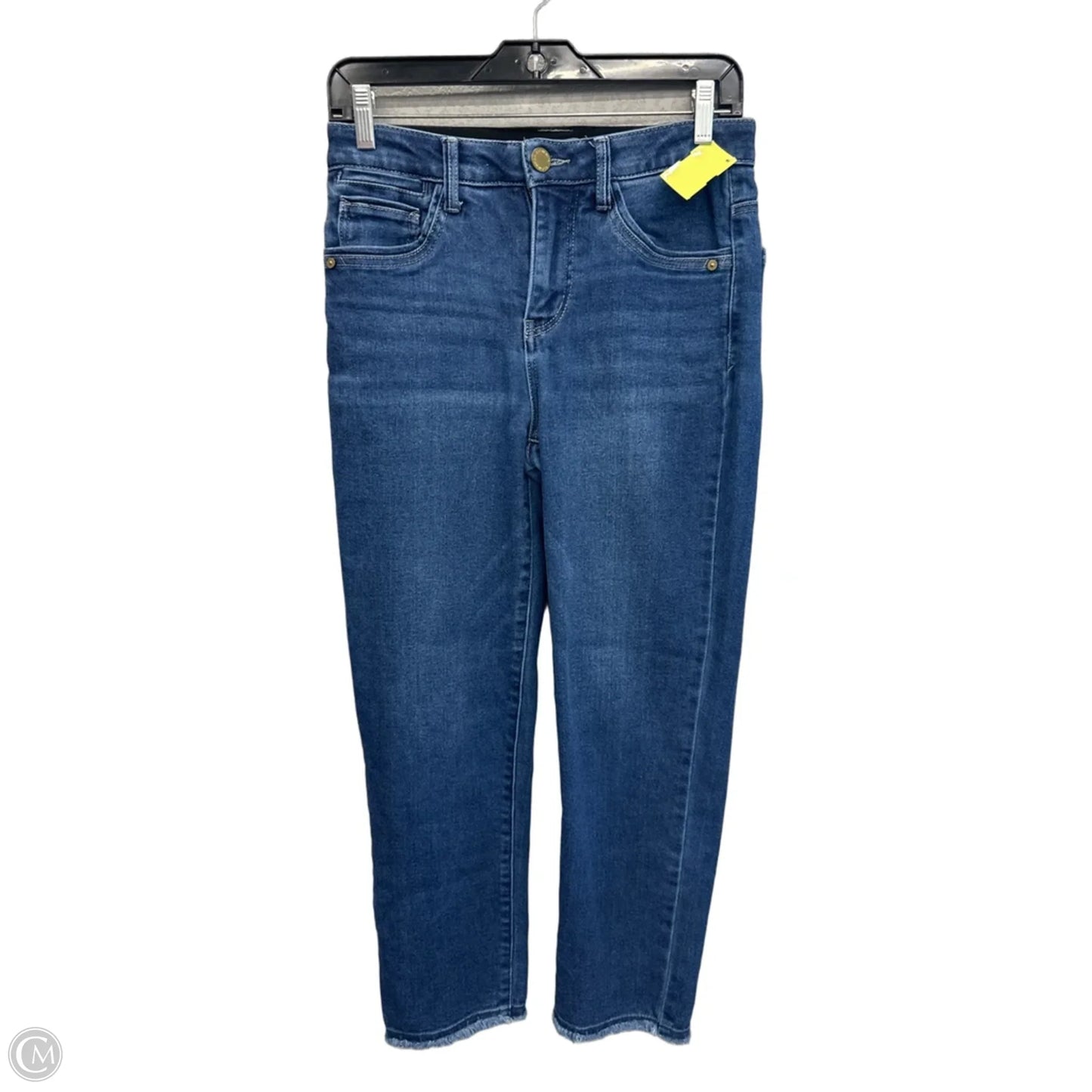 Jeans Straight By Wit & Wisdom In Blue Denim, Size: 4