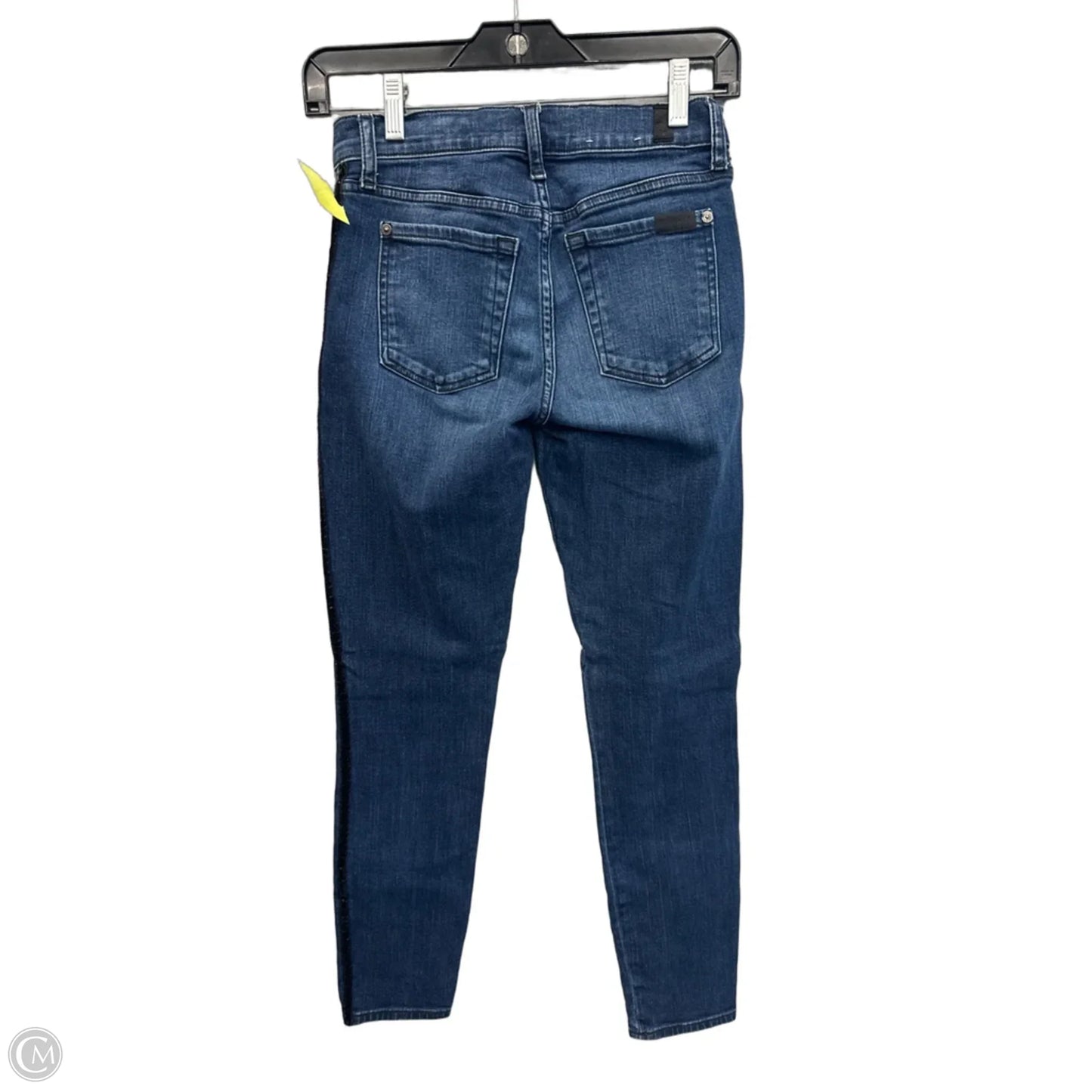 Jeans Skinny By 7 For All Mankind In Blue Denim, Size: 2