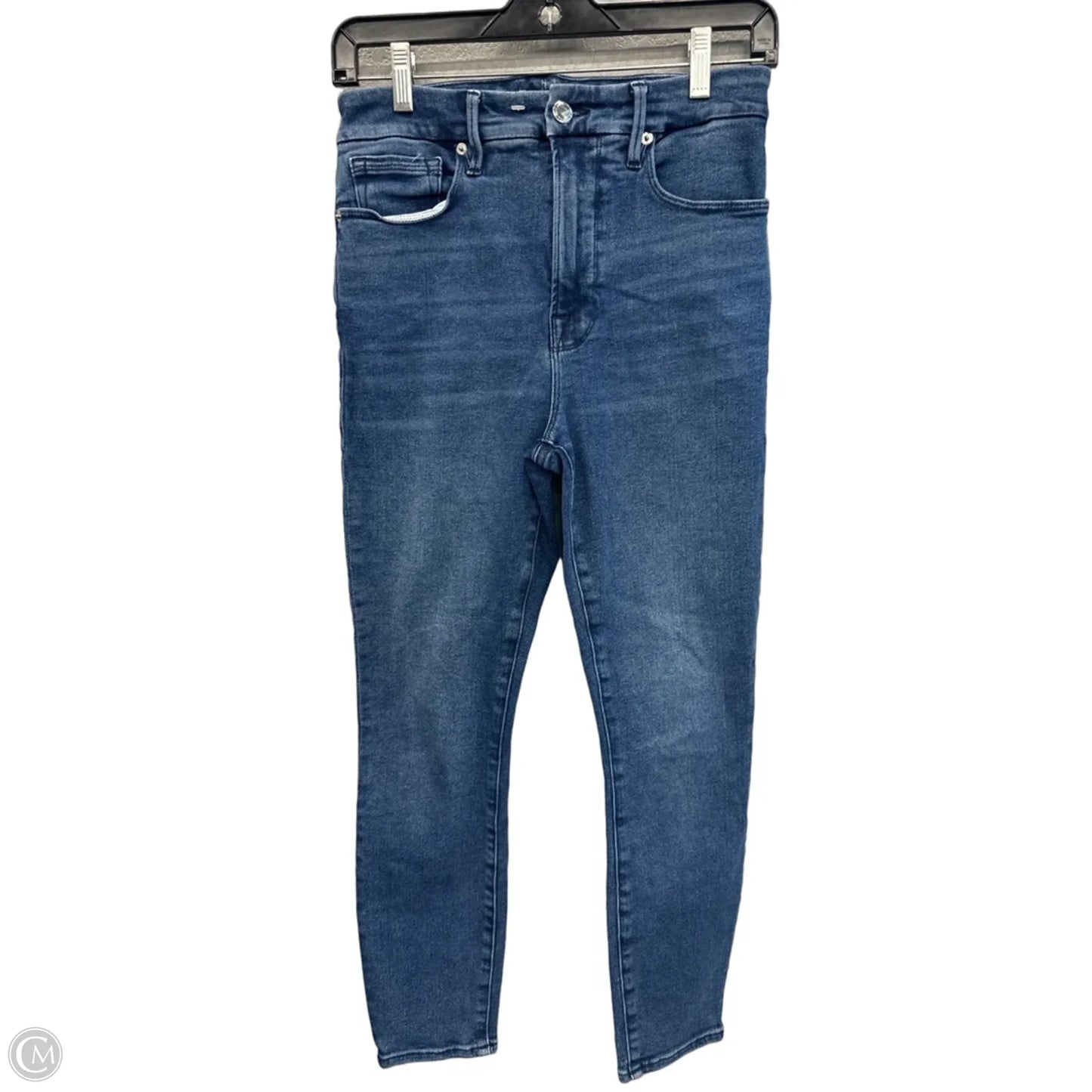Jeans Skinny By Good American In Blue Denim, Size: 6