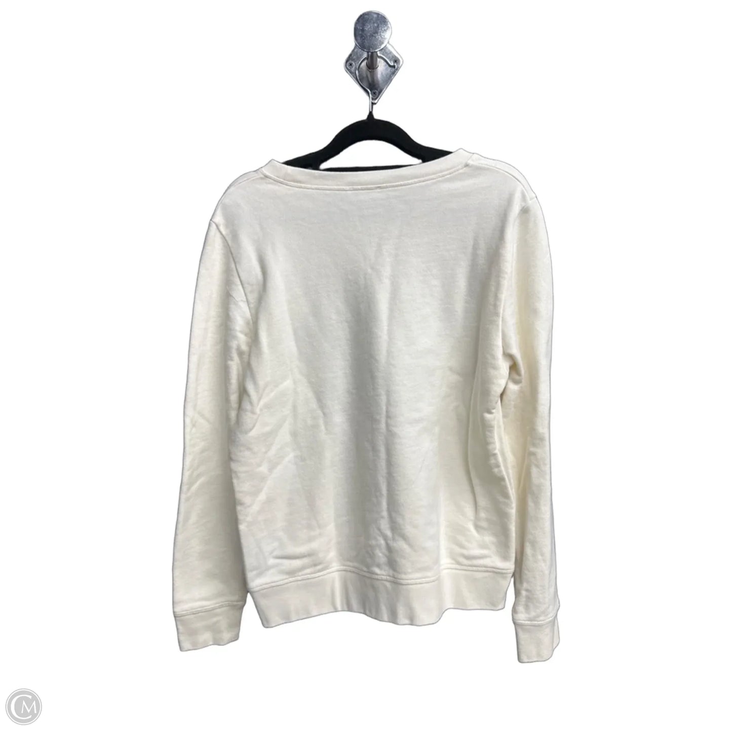Sweatshirt Crewneck By J. Crew In Cream, Size: S