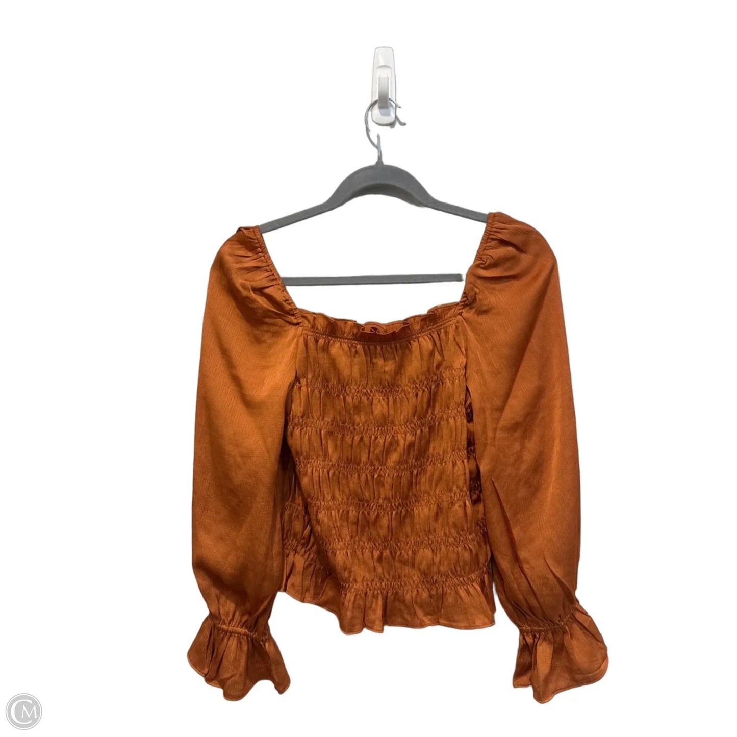 Top Long Sleeve By A New Day In Orange, Size: S