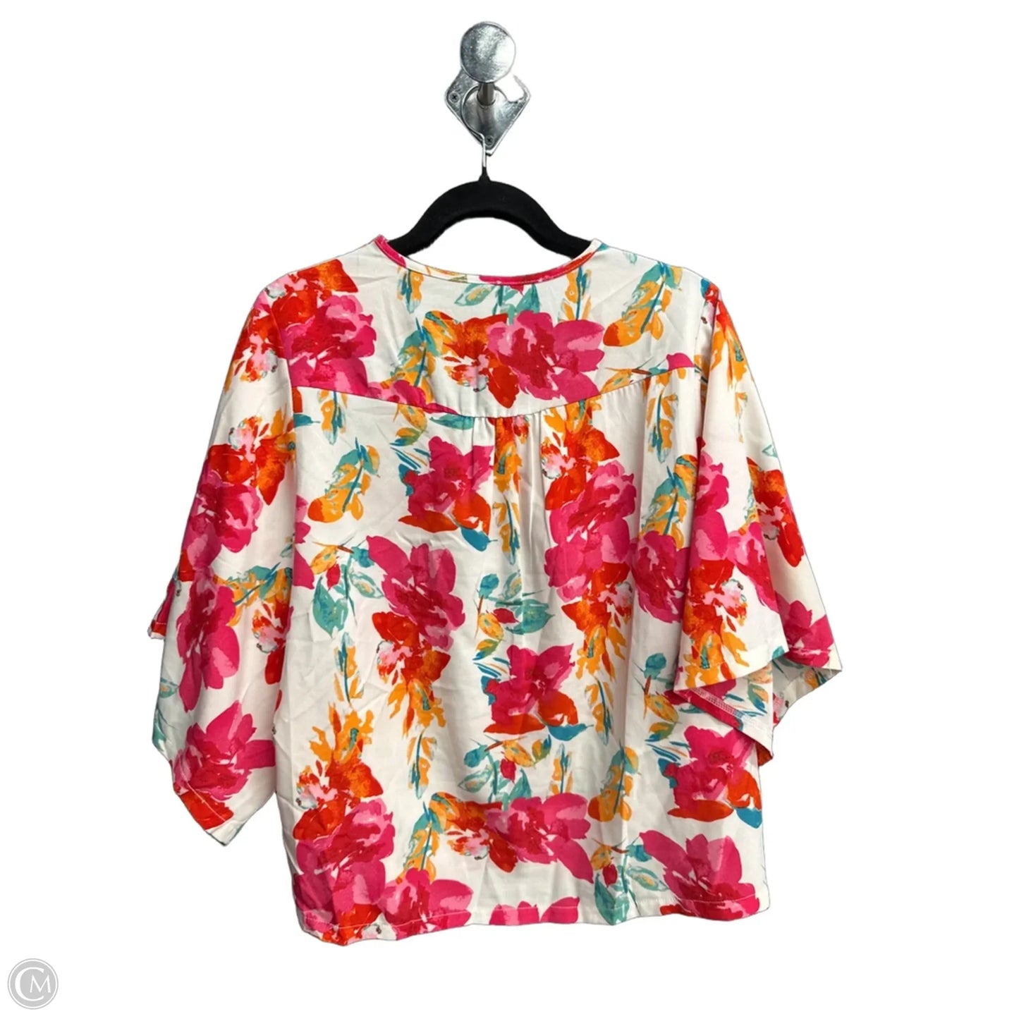 Blouse 3/4 Sleeve By Clothes Mentor In Floral Print, Size: S