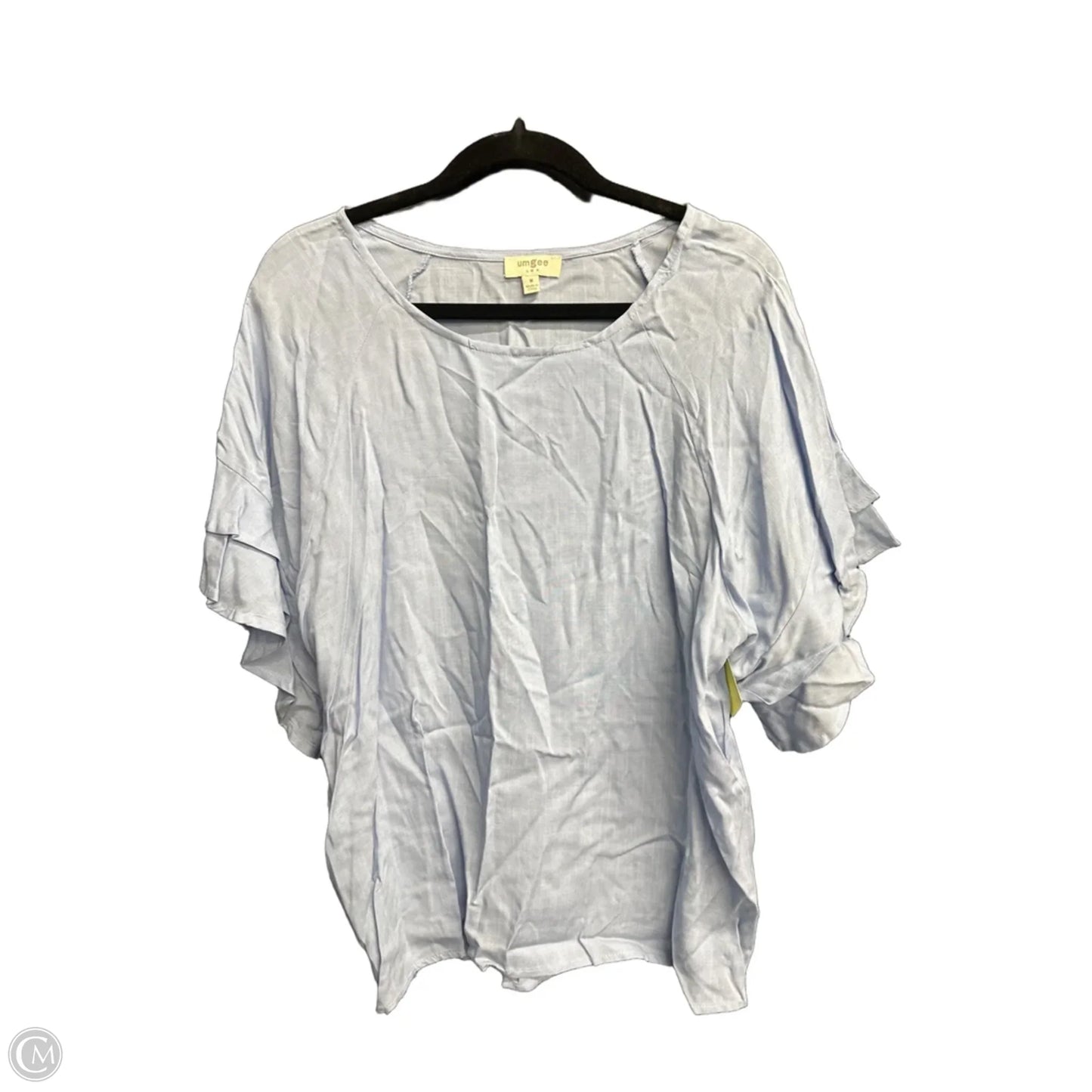 Blouse Short Sleeve By Umgee In Blue, Size: M