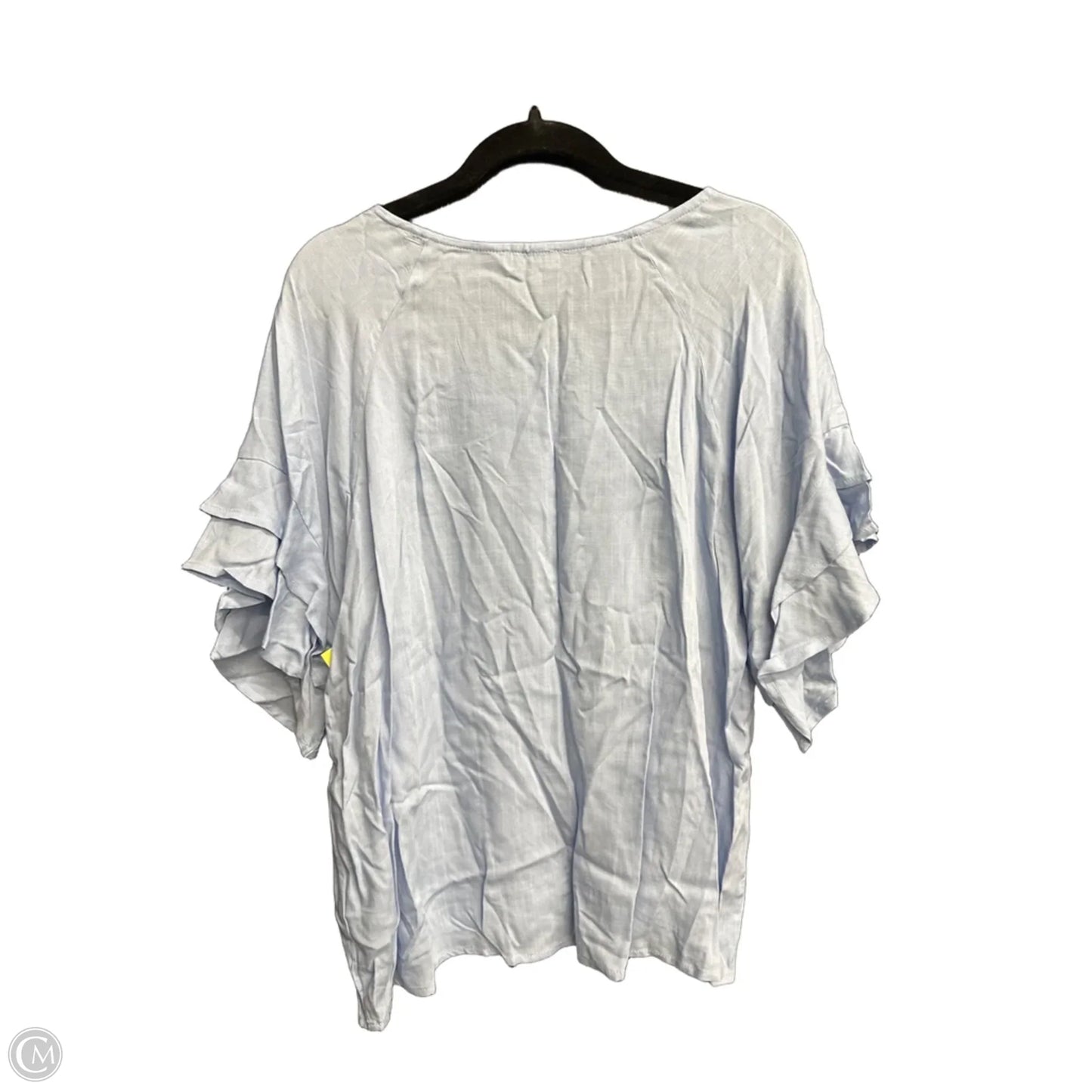 Blouse Short Sleeve By Umgee In Blue, Size: M