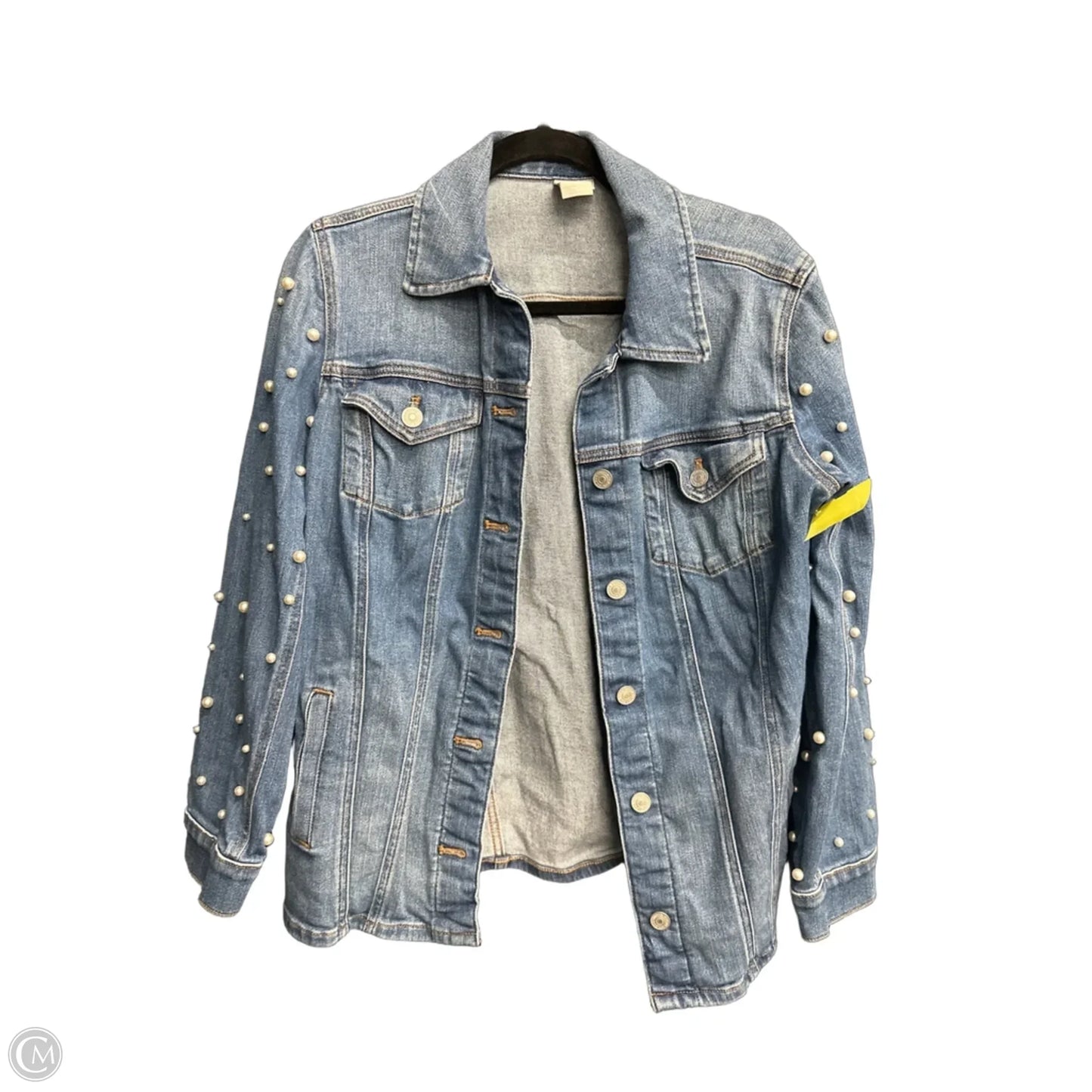 Jacket Denim By Chicos In Blue Denim, Size: S