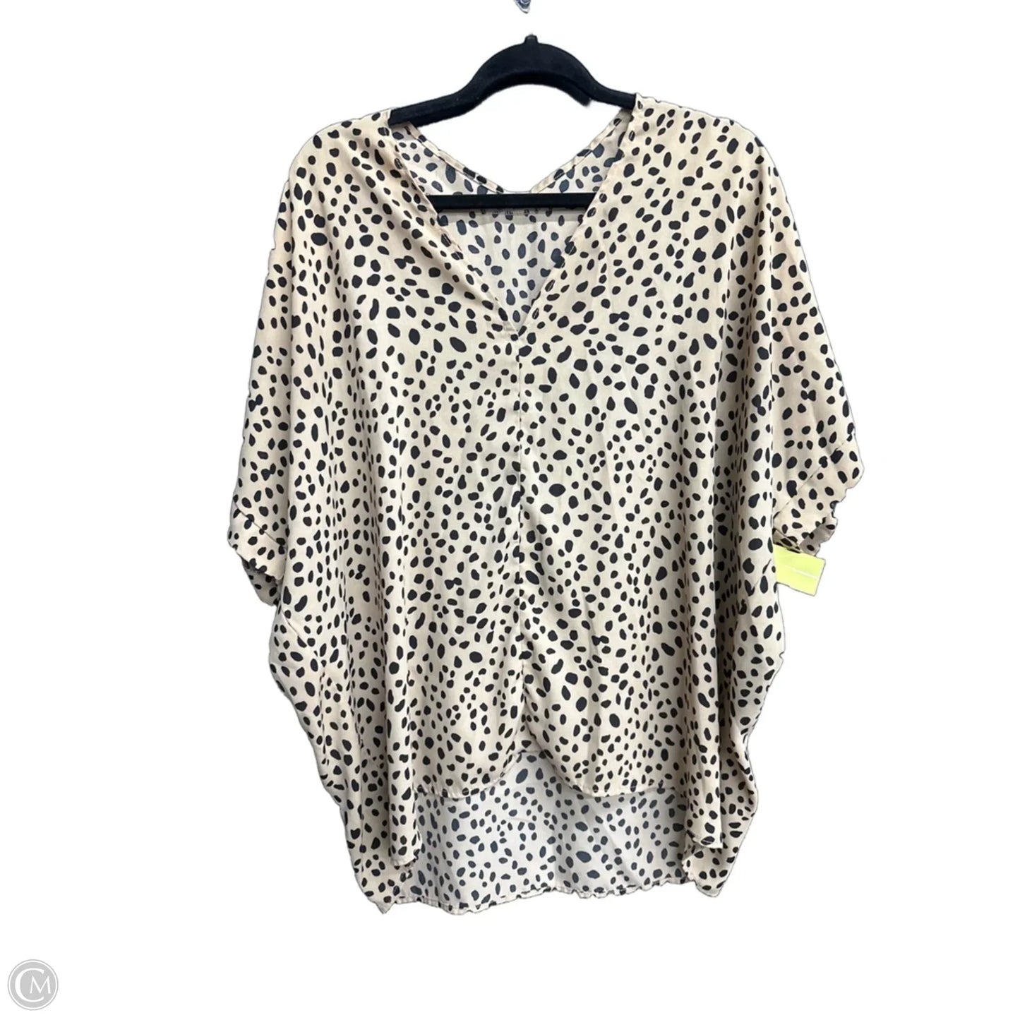 Blouse Short Sleeve By Jodifl In Animal Print, Size: L