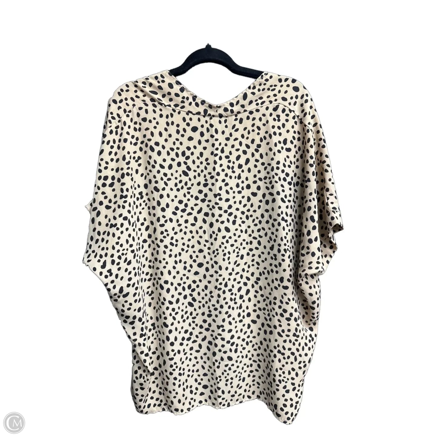 Blouse Short Sleeve By Jodifl In Animal Print, Size: L