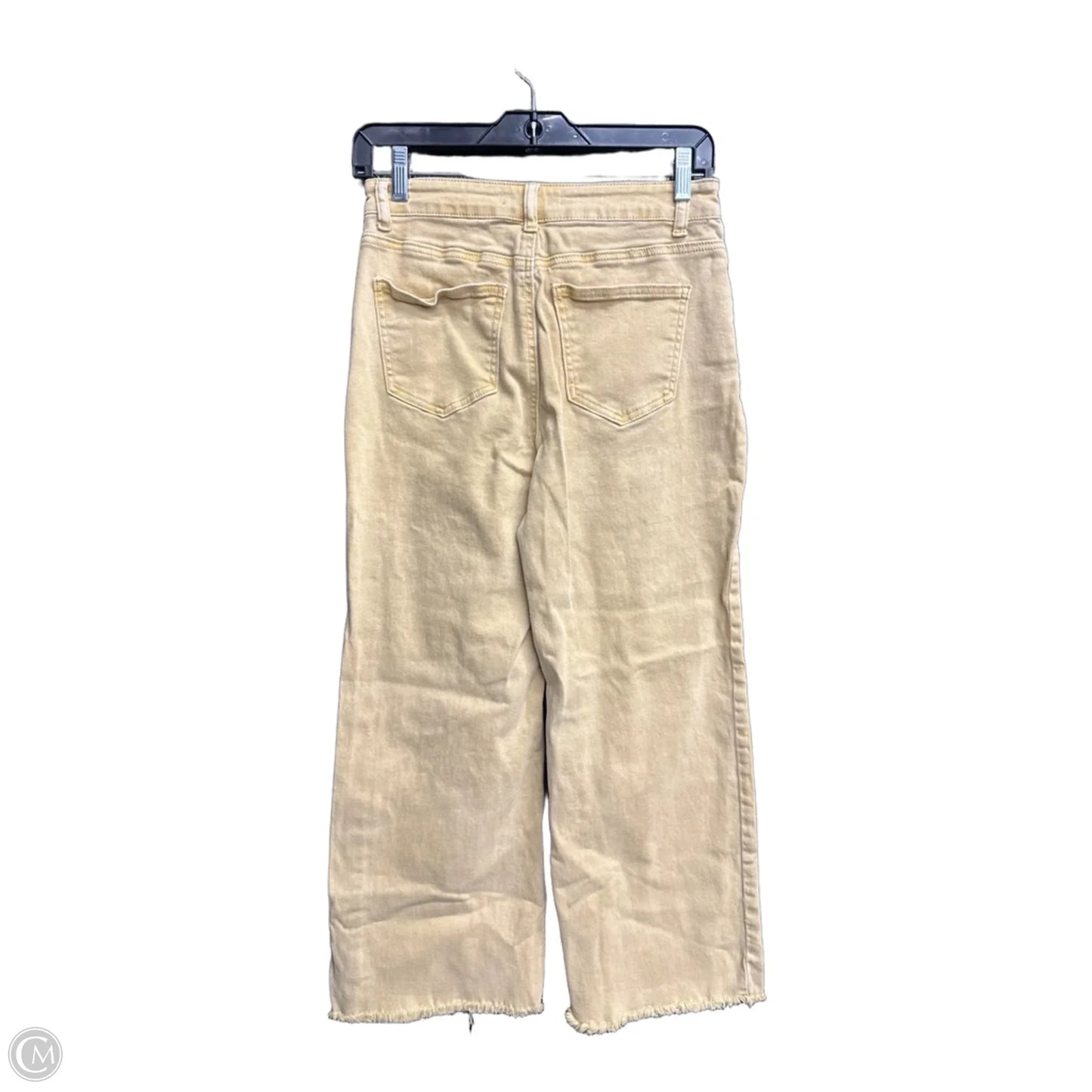 Jeans Wide Leg By Zenana In Yellow Denim, Size: S