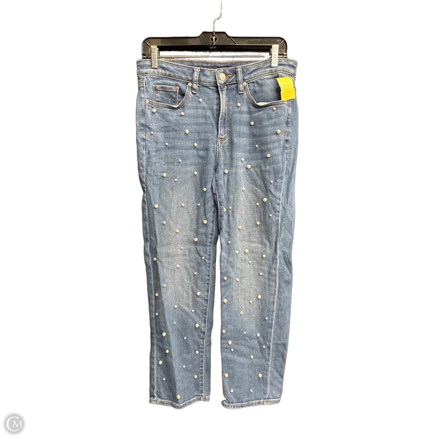 Jeans Straight By Chicos In Blue Denim, Size: 6