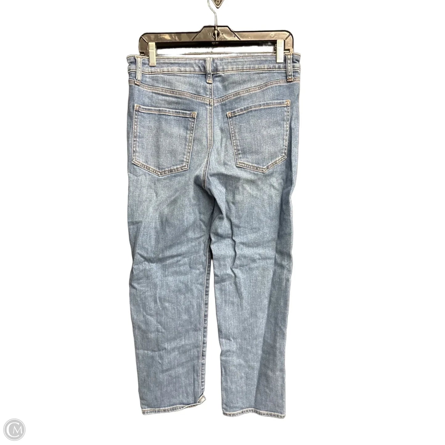 Jeans Straight By Chicos In Blue Denim, Size: 6