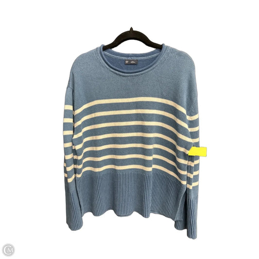 Sweater By Gap In Blue & White, Size: S