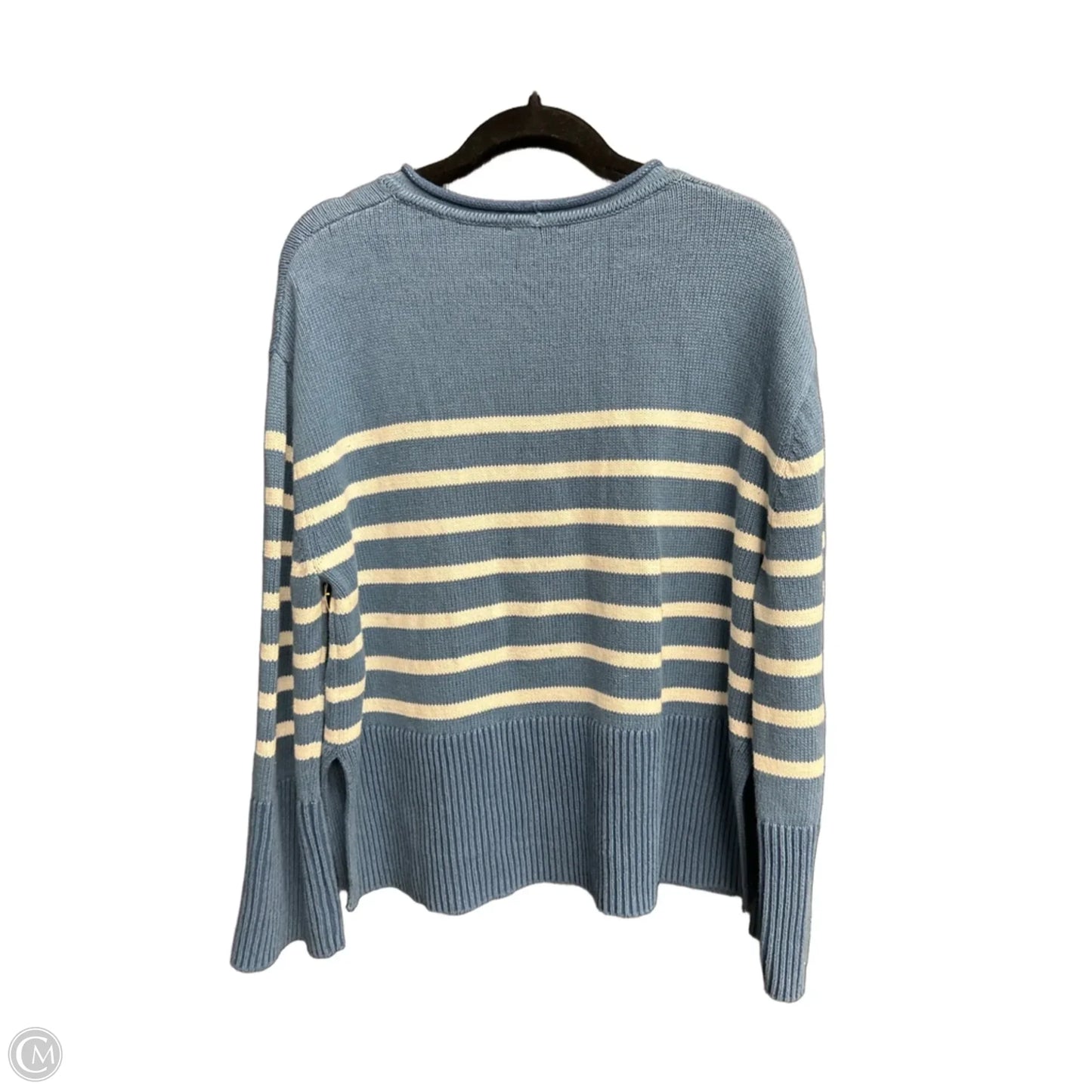 Sweater By Gap In Blue & White, Size: S