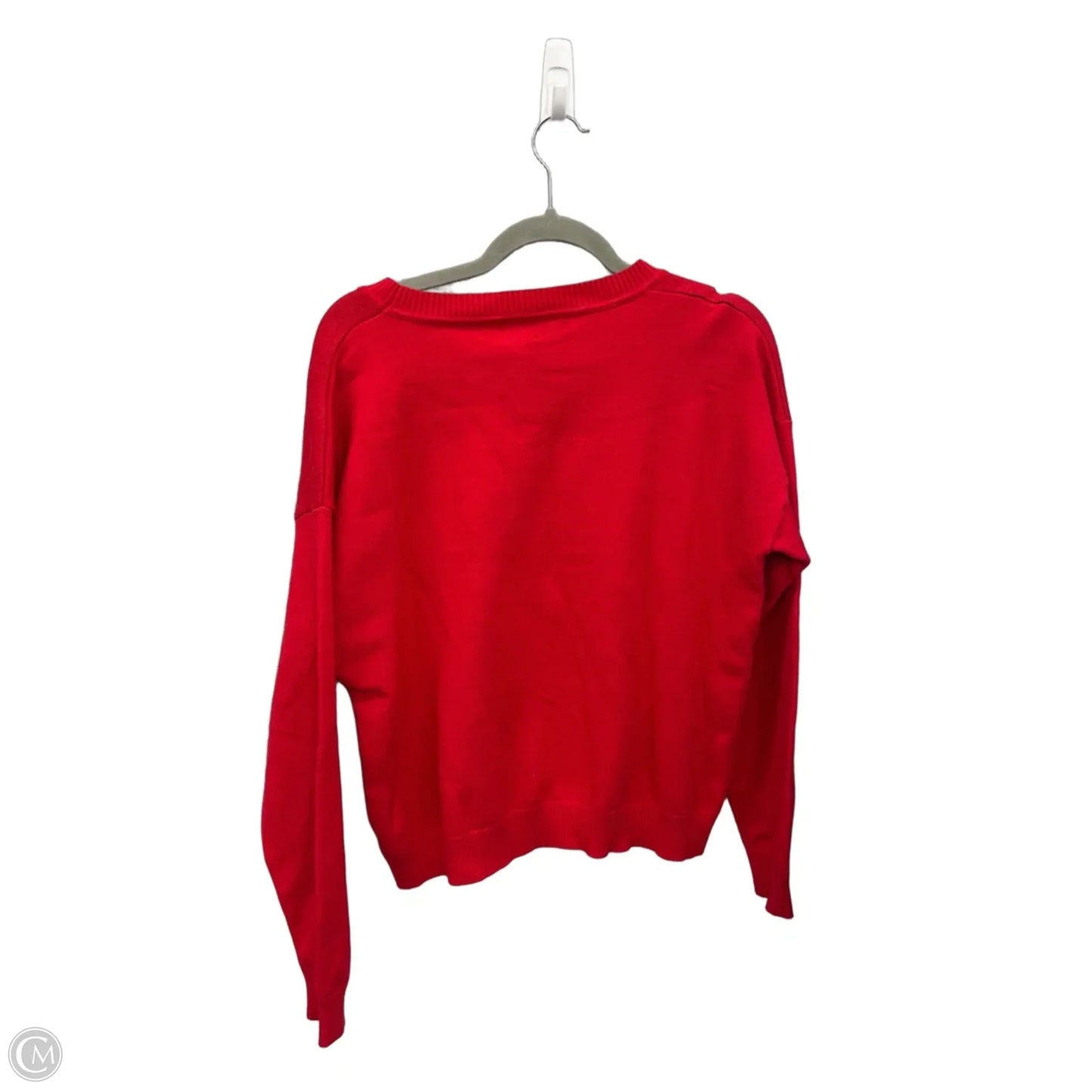 Sweater By Dee Elly In Pink & Red, Size: L