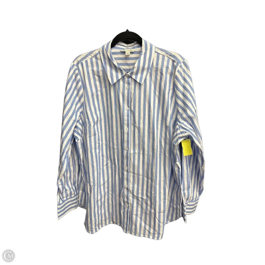 Top Long Sleeve By Cato In Striped Pattern, Size: 2x