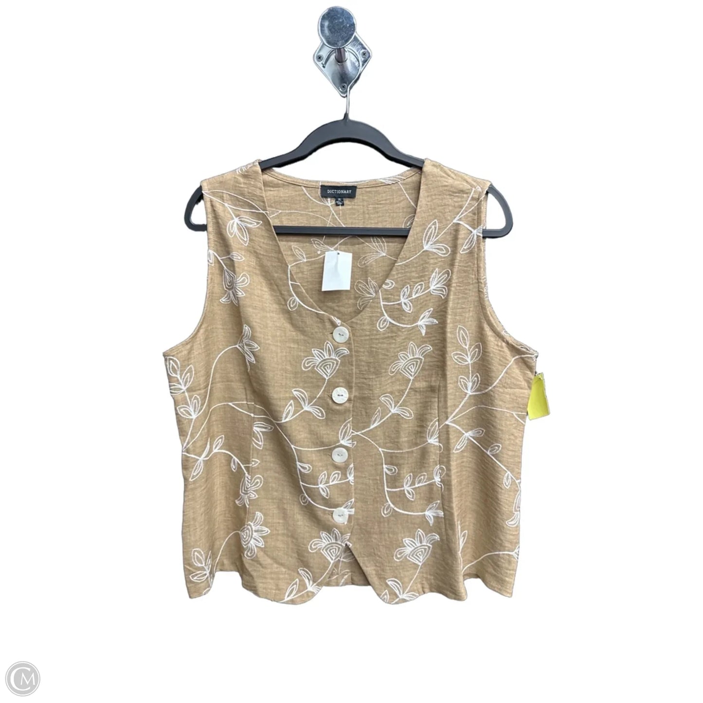 Vest Other By Dictionary In Brown, Size: Xl