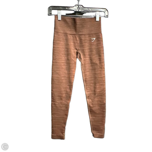 Athletic Leggings By Gym Shark In Brown, Size: Xs