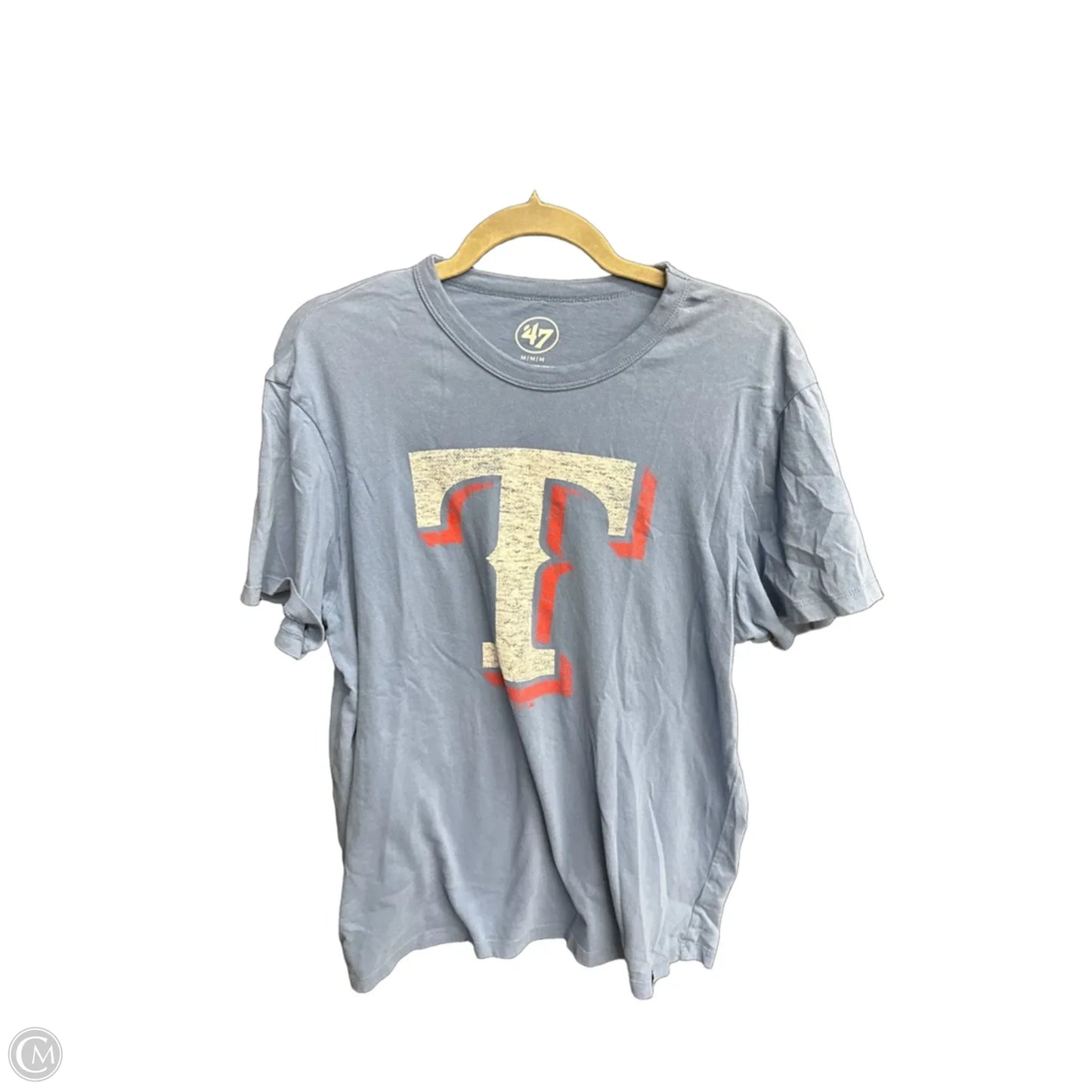 Top Short Sleeve By 47 In Blue Red & White, Size: M