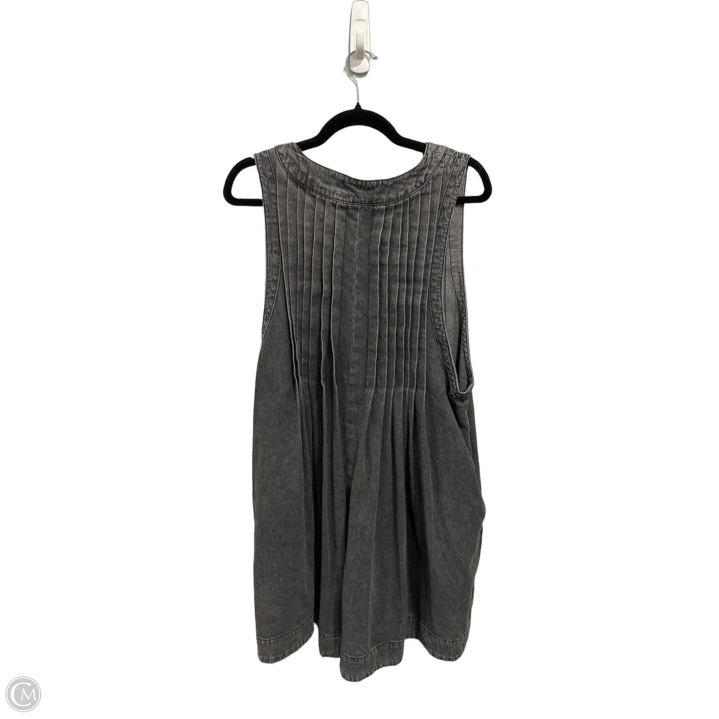 Romper By Veveret In Black Denim, Size: 2x