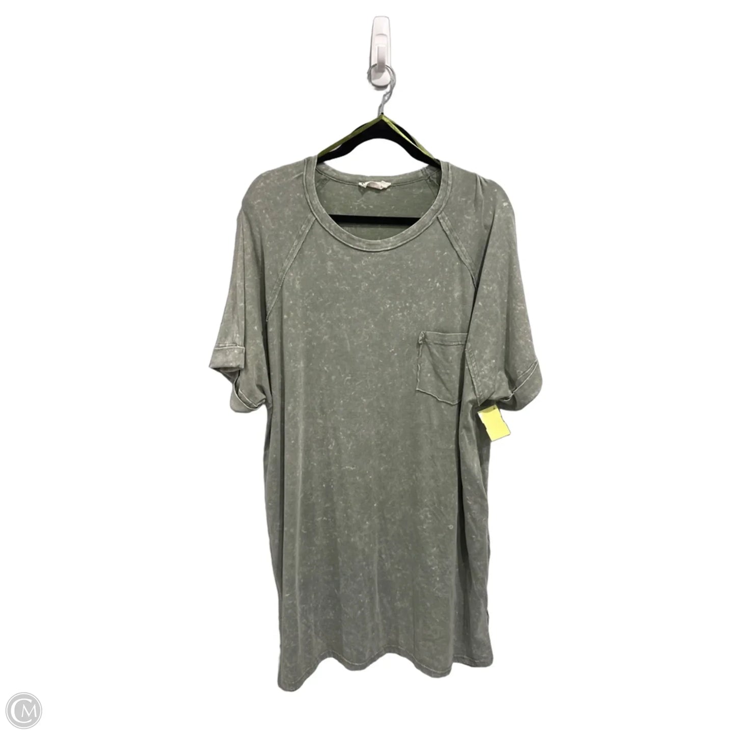Top Short Sleeve Basic By New In In Green, Size: 3x