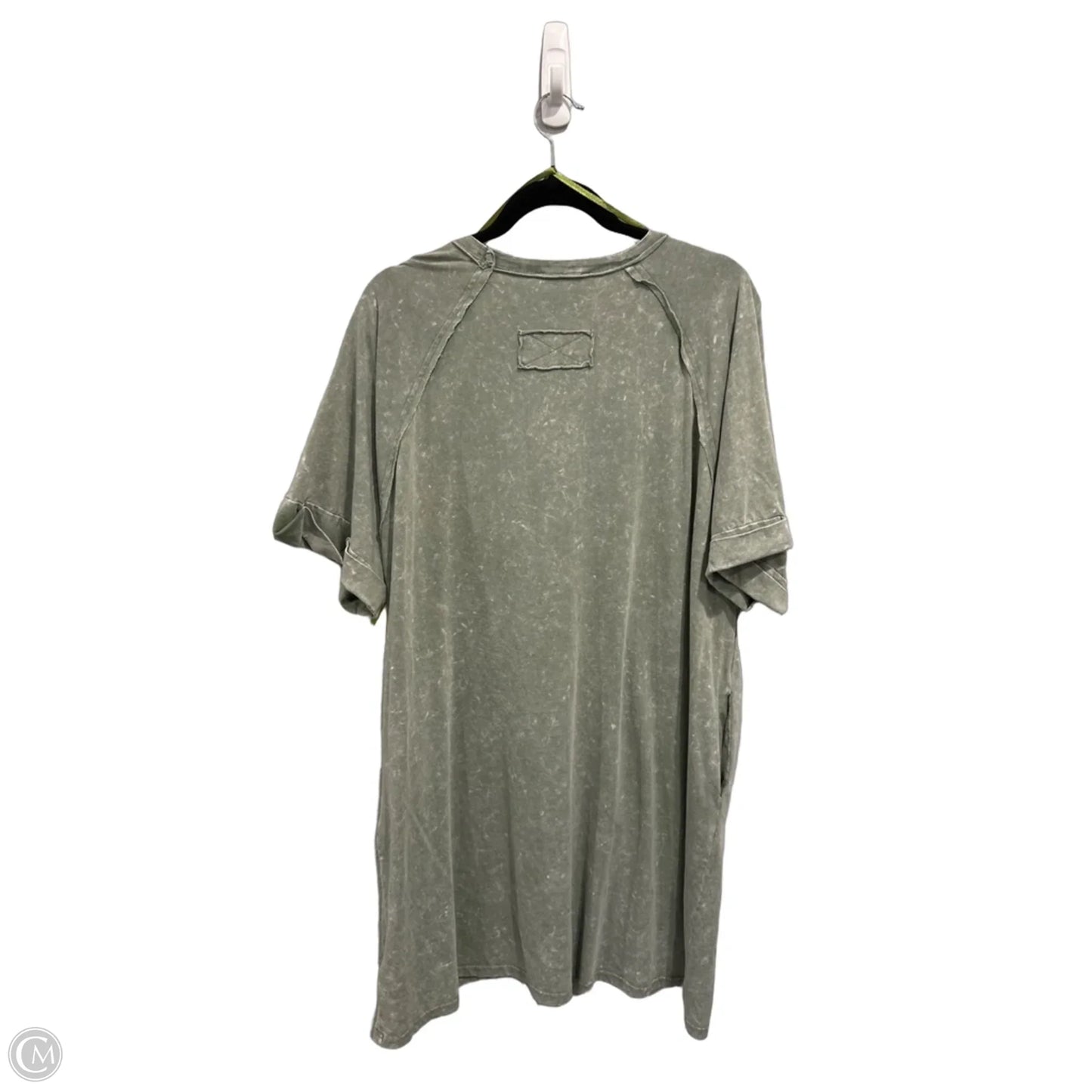 Top Short Sleeve Basic By New In In Green, Size: 3x